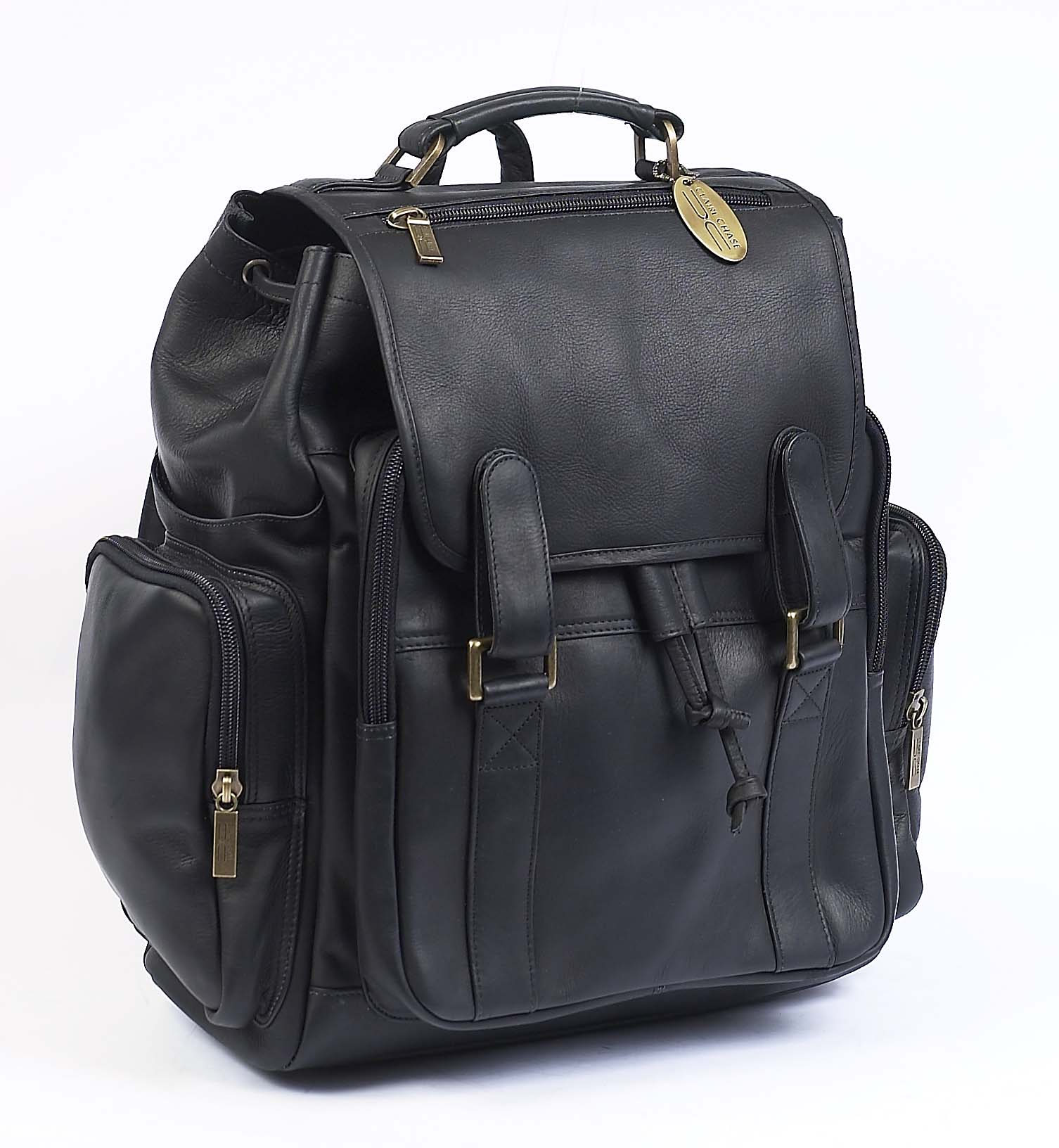 clair chase leather backpack Claire Chase 329E-black Uptown Back Pack Jumbo