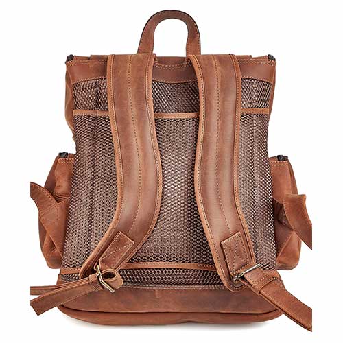 Laptop Bag in Saddle Claire Chase Portofino Computer Leather Backpack 